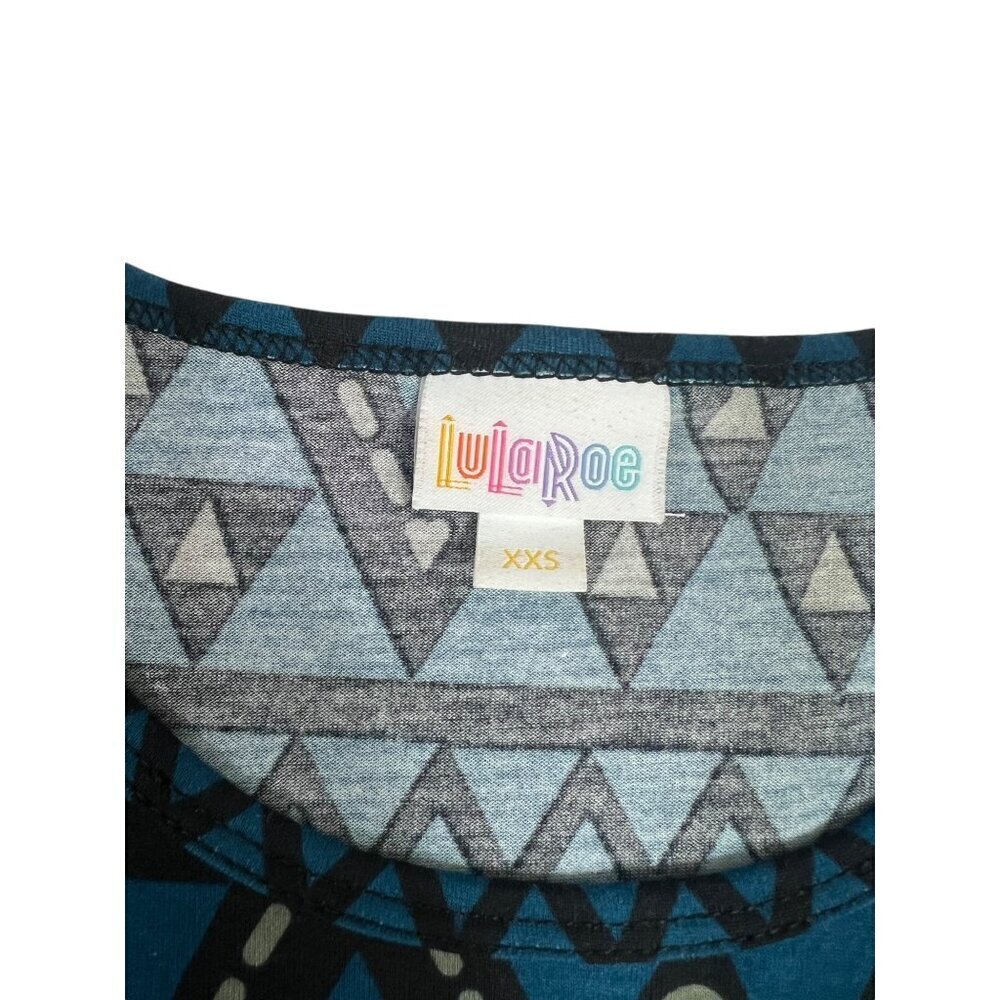 LuLaRoe Women's Blue & Black Long Top - Picture 4 of 5
